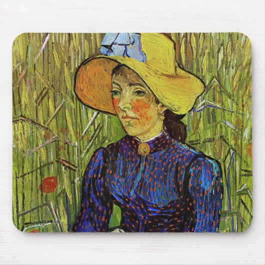 Vincent van Gogh - Bauernmädchen mit Strohhut Mousepad (Vorne)