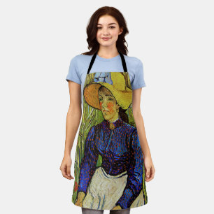 Vincent van Gogh - Bauernmädchen mit Strohhut Schürze