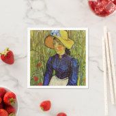 Vincent van Gogh - Bauernmädchen mit Strohhut Serviette (Beispiel)