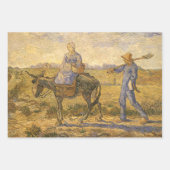 Vincent van Gogh - Bauernpaar arbeiten gehen Geschenkpapier Set (Vorderseite 2)