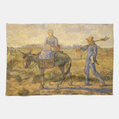 Vincent van Gogh - Bauernpaar arbeiten gehen Geschirrtuch (Horizontal)