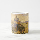 Vincent van Gogh - Bauernpaar arbeiten gehen Kaffeetasse (Mittel)
