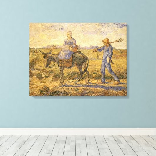 Vincent van Gogh - Bauernpaar arbeiten gehen Leinwanddruck (Insitu (Holzboden))