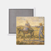 Vincent van Gogh - Bauernpaar arbeiten gehen Magnet (Vorderseite/Rückseite)