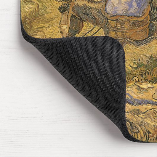 Vincent van Gogh - Bauernpaar arbeiten gehen Mousepad (Ecke)