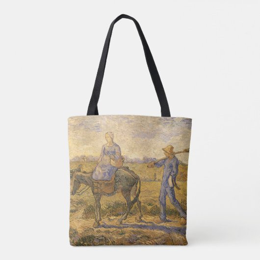 Vincent van Gogh - Bauernpaar arbeiten gehen Tasche (Rückseite)