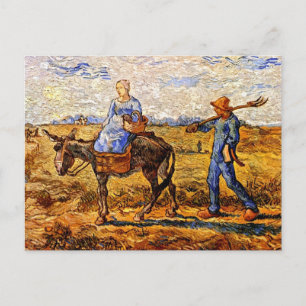 Vincent Van Gogh - Bauernpaar arbeiten Postkarte