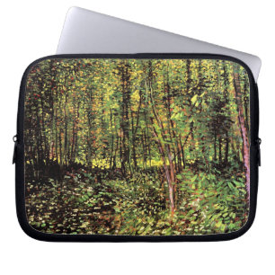 Vincent Van Gogh - Bäume und untergewachsene Kunst Laptopschutzhülle