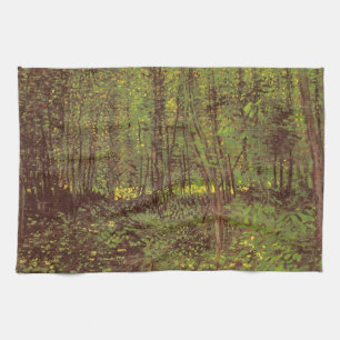 Vincent van Gogh - Bäume und Unterholz Geschirrtuch
