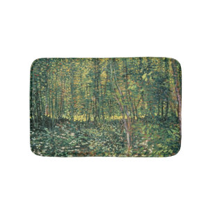 Vincent van Gogh Bäume und Unterwuchs, 1887 Badematte