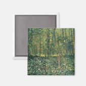 Vincent van Gogh | Bäume und Unterwuchs, 1887 Magnet (Vorderseite/Rückseite)