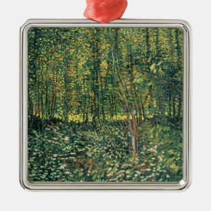 Vincent van Gogh Bäume und Unterwuchs, 1887 Ornament Aus Metall
