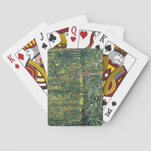 Vincent van Gogh | Bäume und Unterwuchs, 1887 Spielkarten (Rückseite)