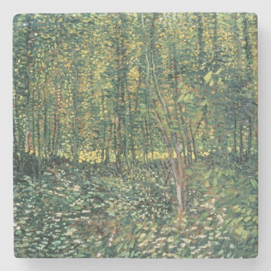 Vincent van Gogh | Bäume und Unterwuchs, 1887 Steinuntersetzer (Vorderseite)