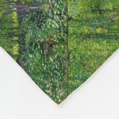 Vincent Van Gogh Bäume und Unterwuchs Fleecedecke (Ecke)
