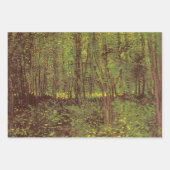 Vincent van Gogh - Bäume und Unterwuchs Geschenkpapier Set (Vorderseite)