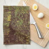 Vincent van Gogh - Bäume und Unterwuchs Geschirrtuch (Viertel Falte)