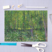 Vincent Van Gogh Bäume und Unterwuchs Seidenpapier (Handwerk)