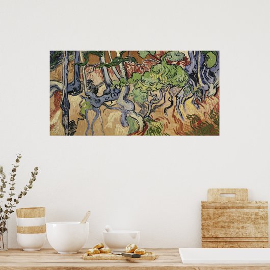 Vincent van Gogh | Baumwurzeln, 1890 Poster (Küche)
