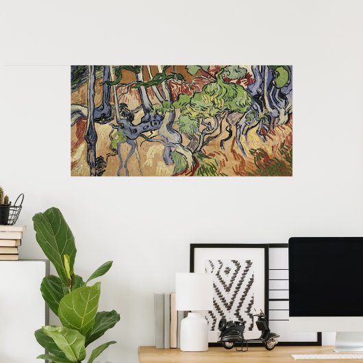 Vincent van Gogh | Baumwurzeln, 1890 Poster (Heimbüro)