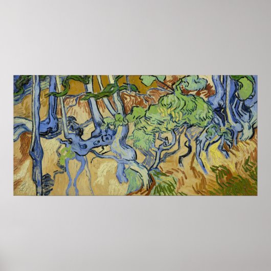 Vincent van Gogh - Baumwurzeln Poster (Vorne)