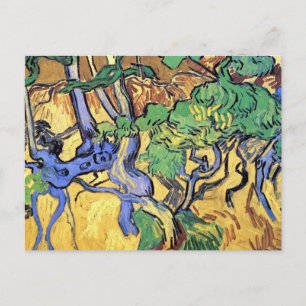 Vincent Van Gogh - Baumwurzeln und -stämme Fine Ar Postkarte