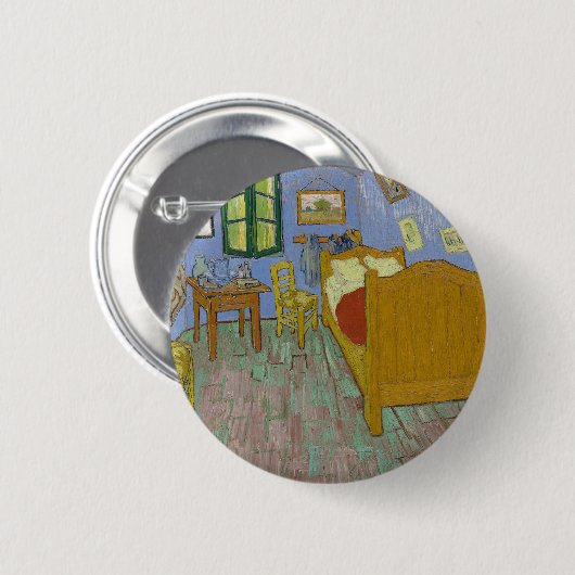 Vincent Van Gogh Bedroom Painting Button (Vorne & Hinten)