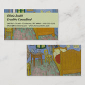 Vincent Van Gogh Bedroom Painting Visitenkarte (Vorne/Hinten)