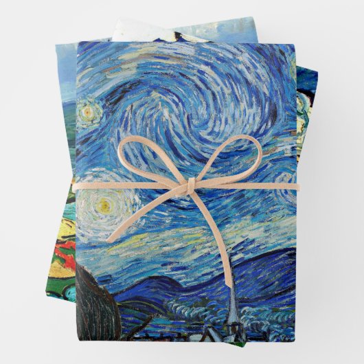 Vincent van Gogh berühmte Gemälde Geschenkpapier Set (Beispiel)