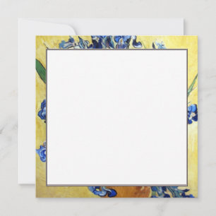 Vincent van Gogh, blaue Reisen im gelben Hintergru