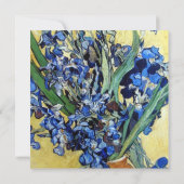 Vincent van Gogh, blaue Reisen im gelben Hintergru (Rückseite)