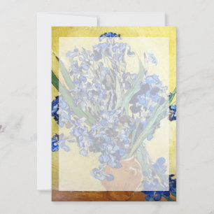 Vincent van Gogh, blaue Reisen im gelben Hintergru