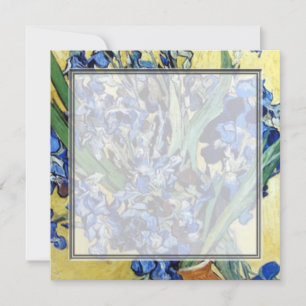 Vincent van Gogh, blaue Schwertlilien vor gelbem H