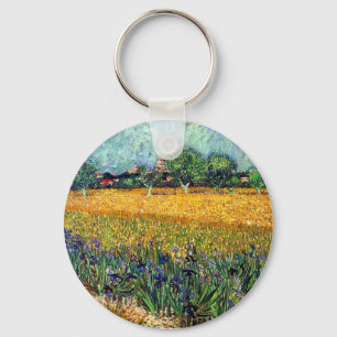 Vincent Van Gogh - Blick auf Arles mit Schwertlili Schlüsselanhänger