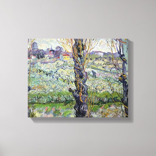 Vincent van Gogh | Blick auf den Arles, 1889 Leinwanddruck (Vorderseite)