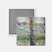 Vincent van Gogh | Blick auf den Arles, 1889 Magnet (Vorderseite/Rückseite)