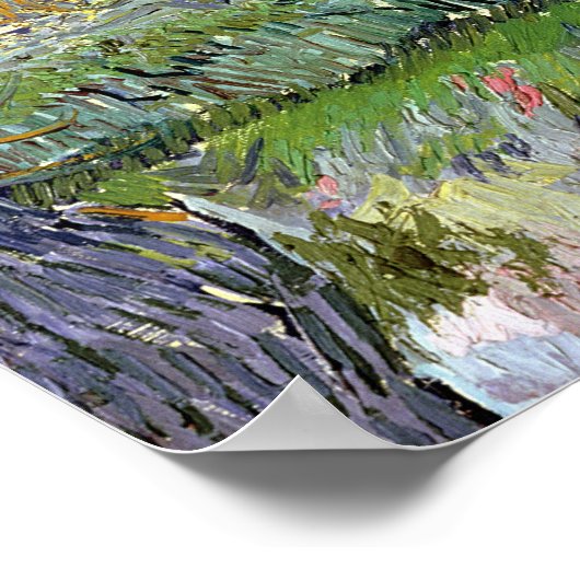 Vincent van Gogh | Blick auf den Arles, 1889 Poster (Ecke)