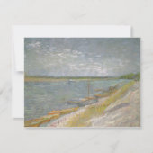 Vincent van Gogh - Blick auf den Fluss w Ruderboot (Vorderseite)