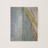 Vincent van Gogh - Blick auf den Fluss w Ruderboot Puzzle (Vertikal)