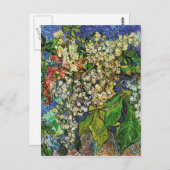 Vincent van Gogh-Blooming Kastanienzweige Postkarte (Vorne/Hinten)