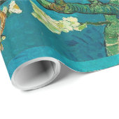 Vincent Van Gogh Blossoming Almond Tree Floral Art Geschenkpapier (Rolleneckpunkt)