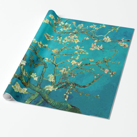 Vincent Van Gogh Blossoming Almond Tree Floral Art Geschenkpapier (Ungerollt)