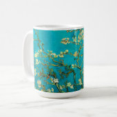 Vincent Van Gogh Blossoming Almond Tree Floral Art Kaffeetasse (Vorderseite Links)