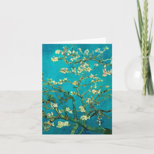 Vincent Van Gogh Blossoming Almond Tree Floral Art Karte (Vorderseite)
