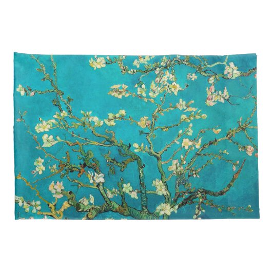 Vincent Van Gogh Blossoming Almond Tree Floral Art Kissenbezug (Rückseite-Rechts)