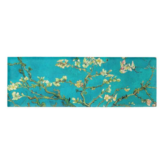 Vincent Van Gogh Blossoming Almond Tree Floral Art Namenschild (Vorderseite)