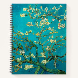Vincent Van Gogh Blossoming Almond Tree Floral Art Notizblock