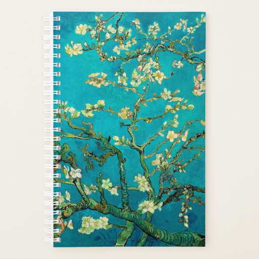 Vincent Van Gogh Blossoming Almond Tree Floral Art Planer (Vorderseite)