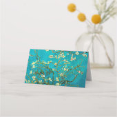 Vincent Van Gogh Blossoming Almond Tree Floral Art Platzkarte (Rückseite)
