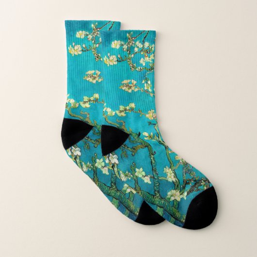 Vincent Van Gogh Blossoming Almond Tree Floral Art Socken (Paar)